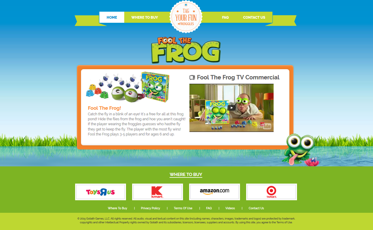 Fool the Frog website developement