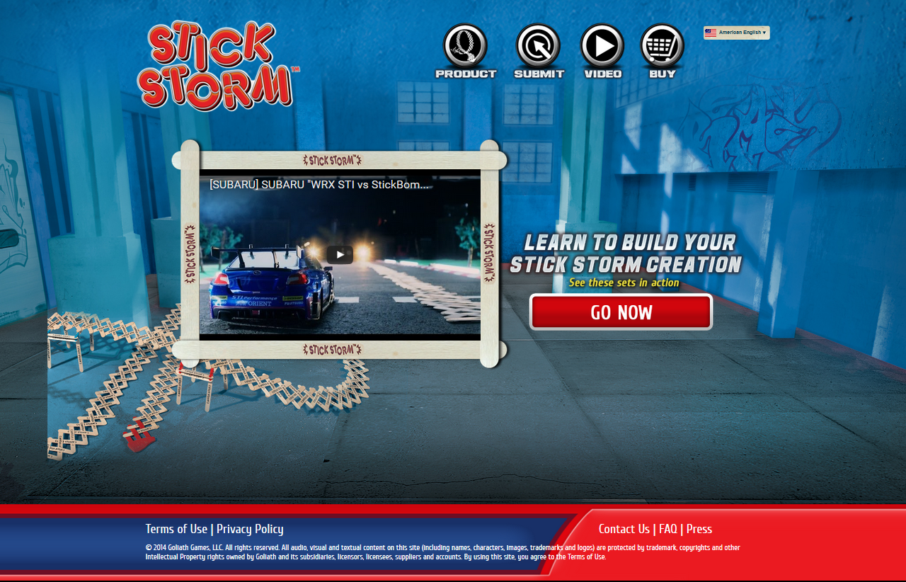 Stick Storm website developement
